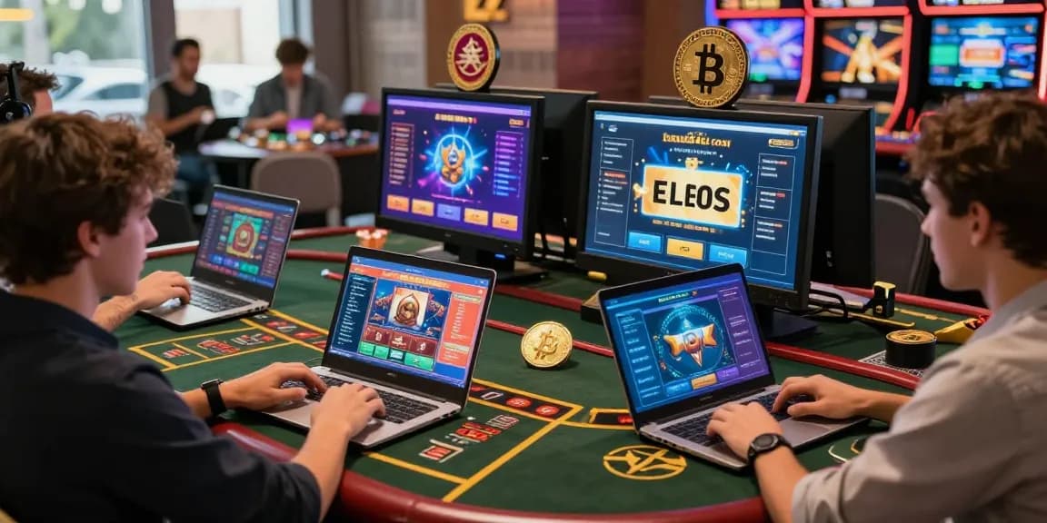 Casino crypto retrait instantané : joueurs profitant de gains rapides dans un environnement de jeu coloré.
