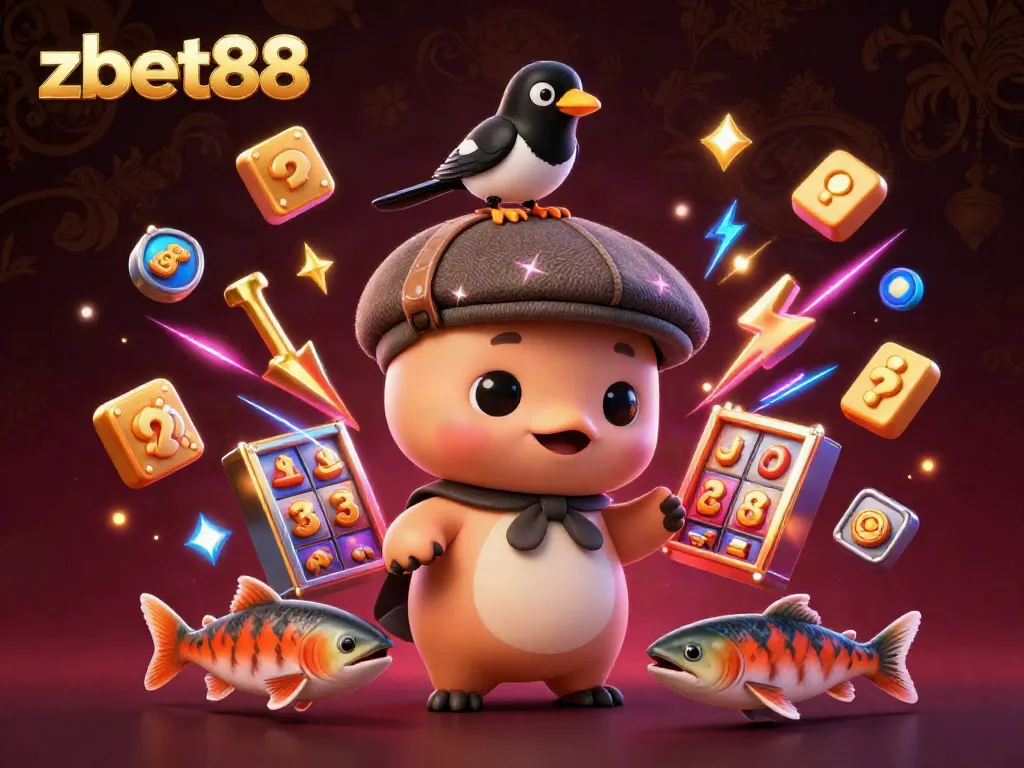 Experience thrilling gameplay with zbet88 featuring 3D cartoon baby Nessie, symbolizing exciting online slots and jackpots.