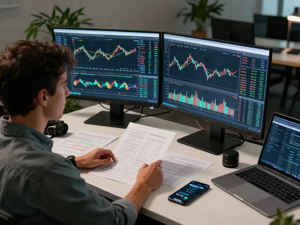 Analyse des tendances de trading sur la plateforme la-essorinvexaro.com dans un environnement moderne.