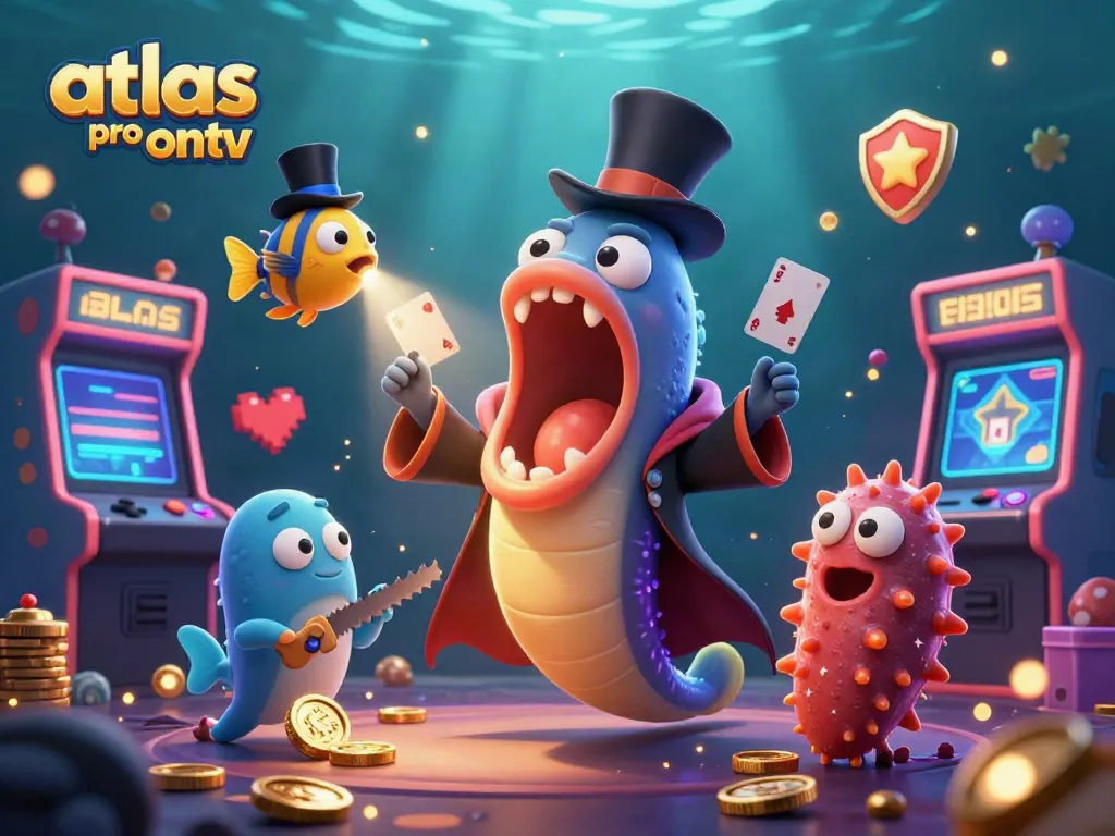 Jouez à atlas pro ontv avec une magie hypnotisante d'eaux profondes et des jeux animés.