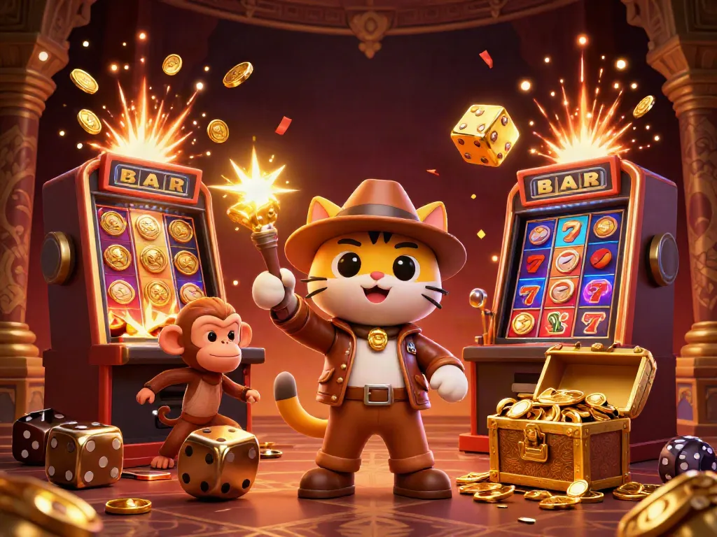 Engage with rút tiền go88 for thrilling jackpot wins in vibrant casino style illustration.