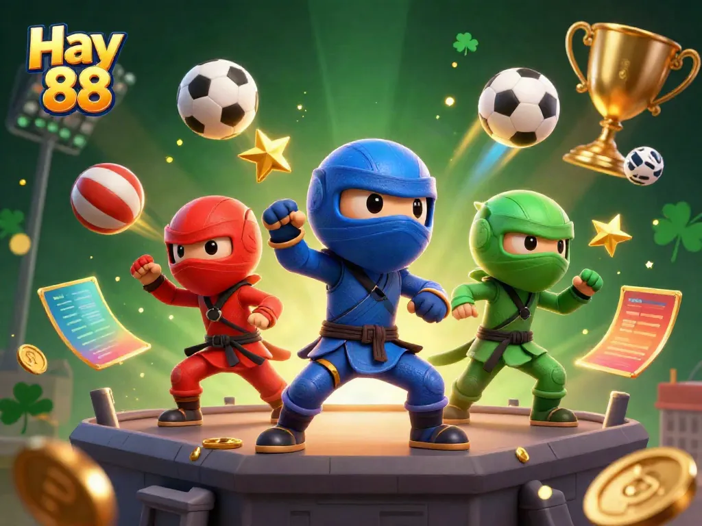 Engage with Hay 88's fun-filled gaming experience featuring vibrant characters and dynamic sports elements.