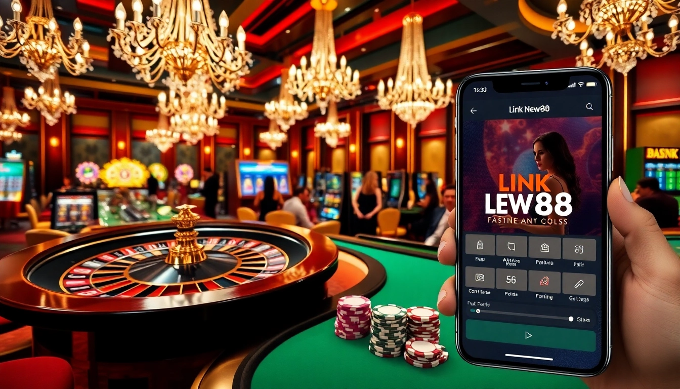 Experience the thrill of winning with Link New88 at a vibrant casino.