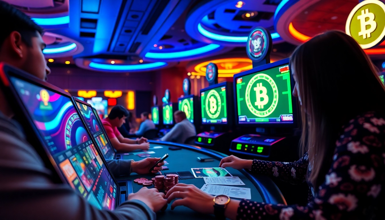 Jouer à des jeux excitants dans les Bitcoin casinos avec des graphismes modernes et des joueurs investis.