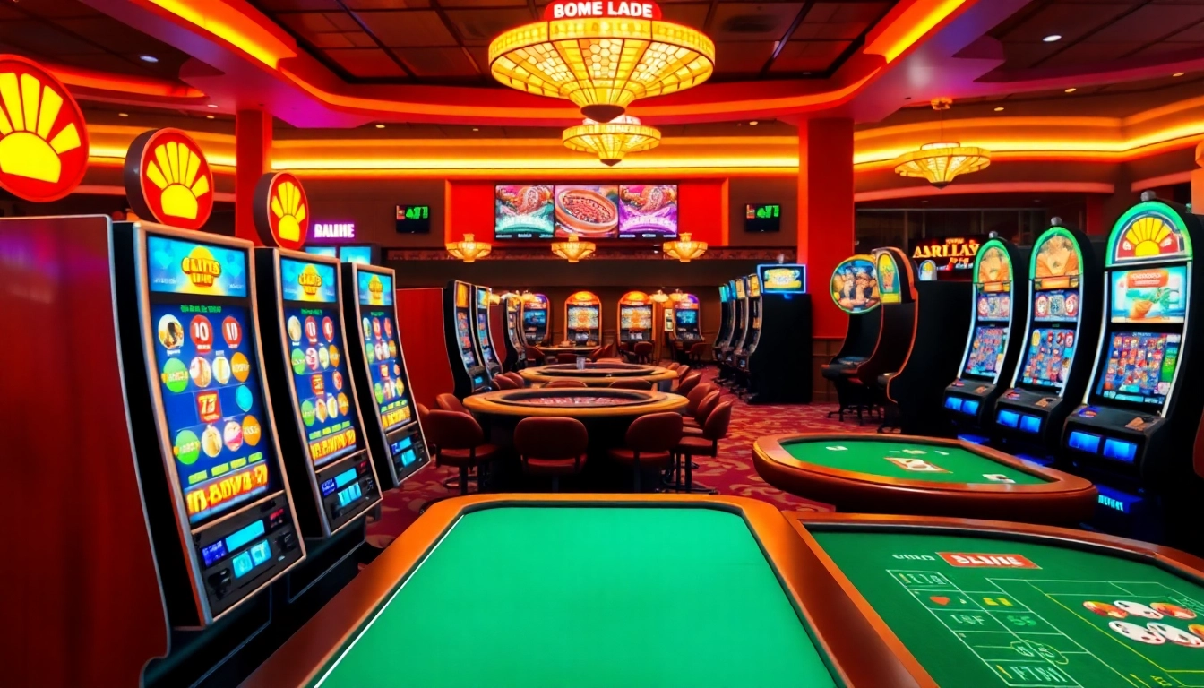 Jouer à des jeux captivants de casino en ligne avec une interface dynamique et accueillante.