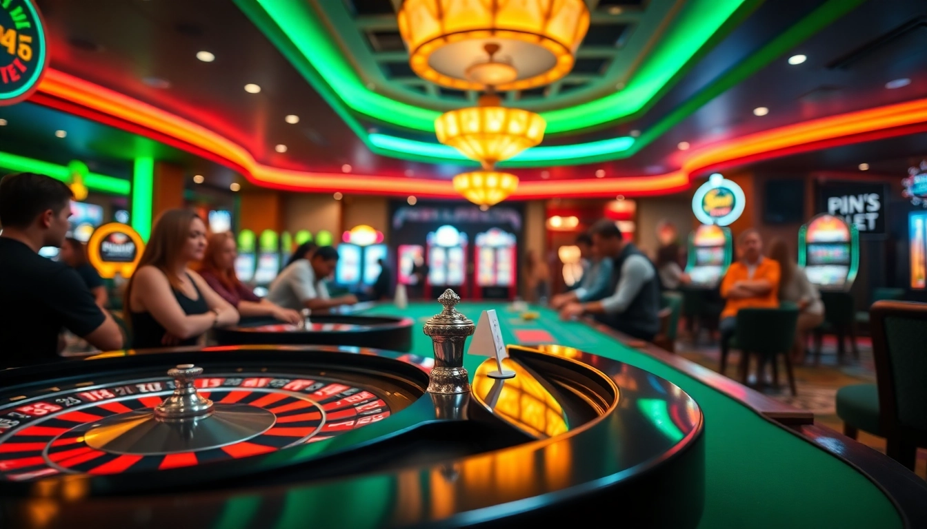 Jouer à des jeux captivants dans un casino en ligne éblouissant.