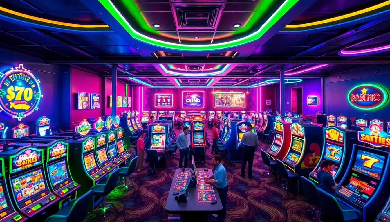 Jouez à des jeux captivants dans un casino en ligne moderne et vibrant.