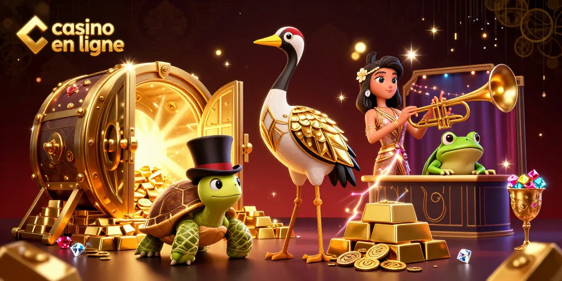 Jouez au casino en ligne avec passion, un décor riche en trésors, joyaux et animations lumineuses.