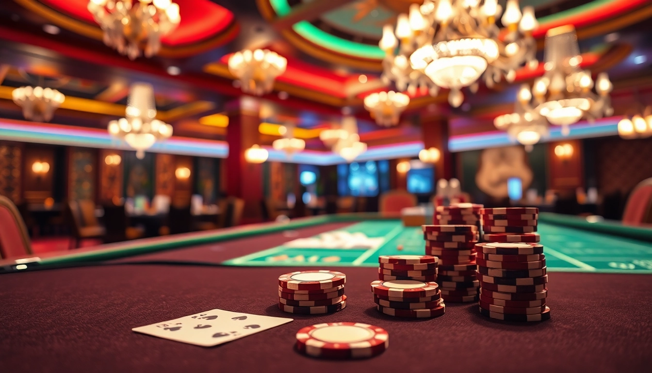 Gagnez avec des jeux de casino en ligne sur des tables élégantes et lumineuses.