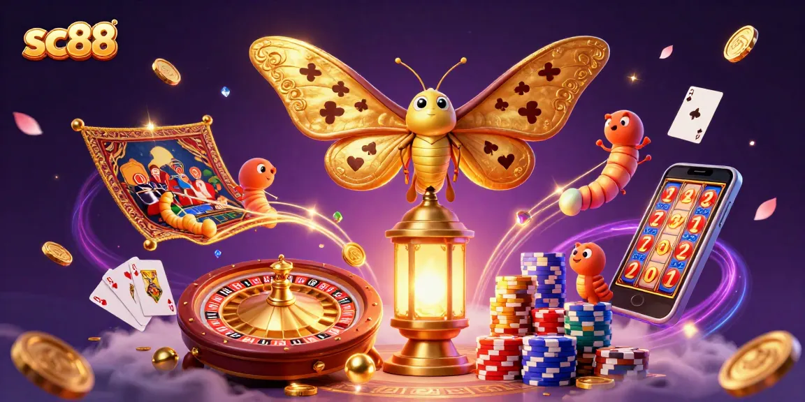 Experience sc88 with an energetic casino scene featuring vibrant elements and stunning visuals.
