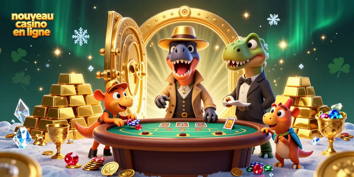 Explorez l'univers du nouveau casino en ligne avec des dinosaures et des trésors scintillants