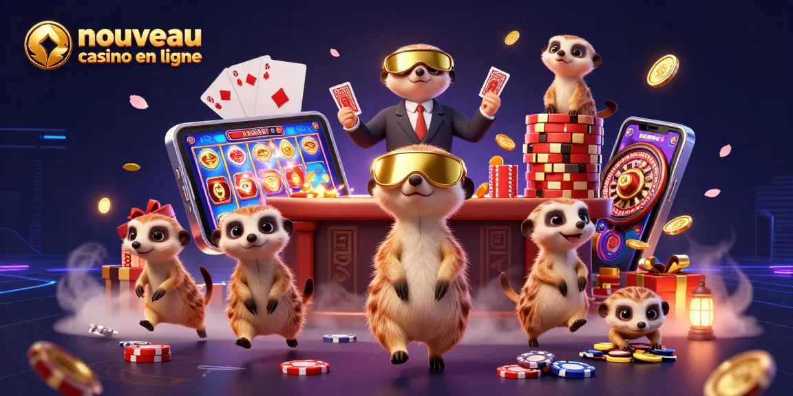 Faites l'expérience d'un nouveau casino en ligne animé par une colonie de suricates dans un décor de fête.