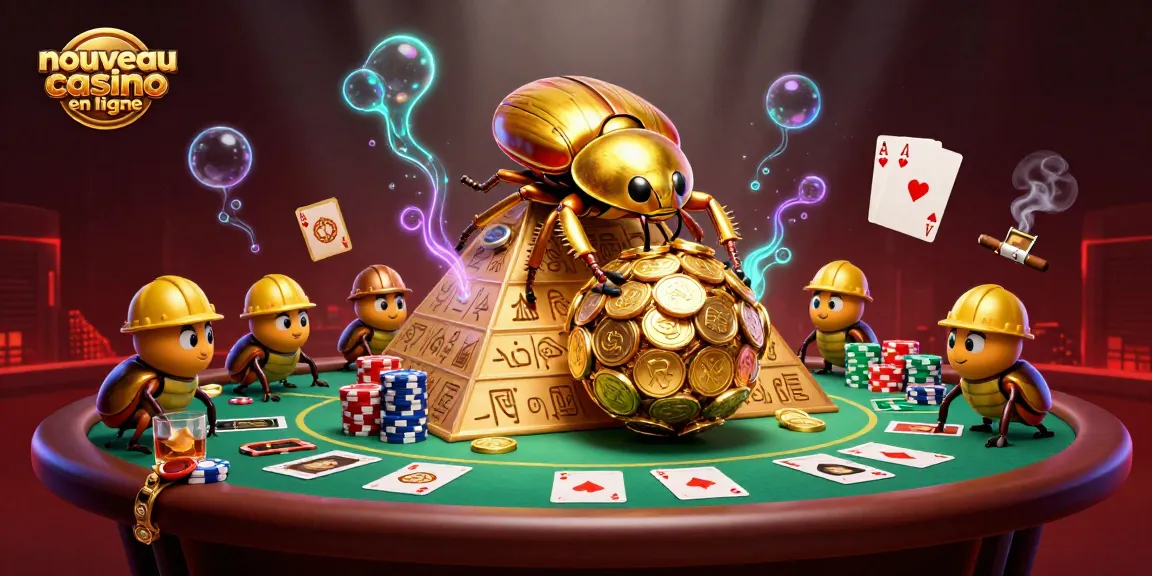 Plongez dans un nouveau casino en ligne avec cette scène vibrante de jeux d'argent captivants.