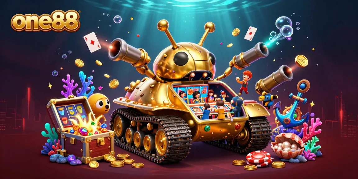 Engage with the vibrant mini-casino inside the one88 golden beetle tank, full of winning opportunities.